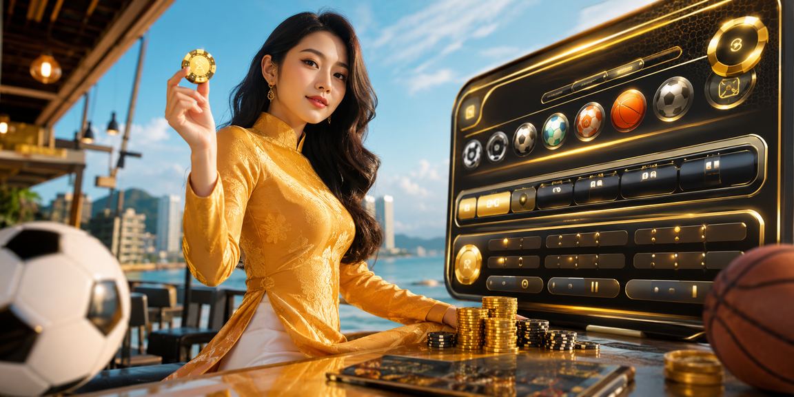 Người dùng xem kèo cá cược thể thao tại Vũng Tàu trong trang phục áo dài truyền thống